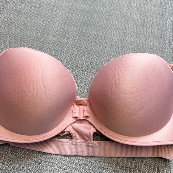 Victorias Sport Pink Front Close Zip Racerback Sports Bra 32DD High Support Gym - Picture 5 of 7